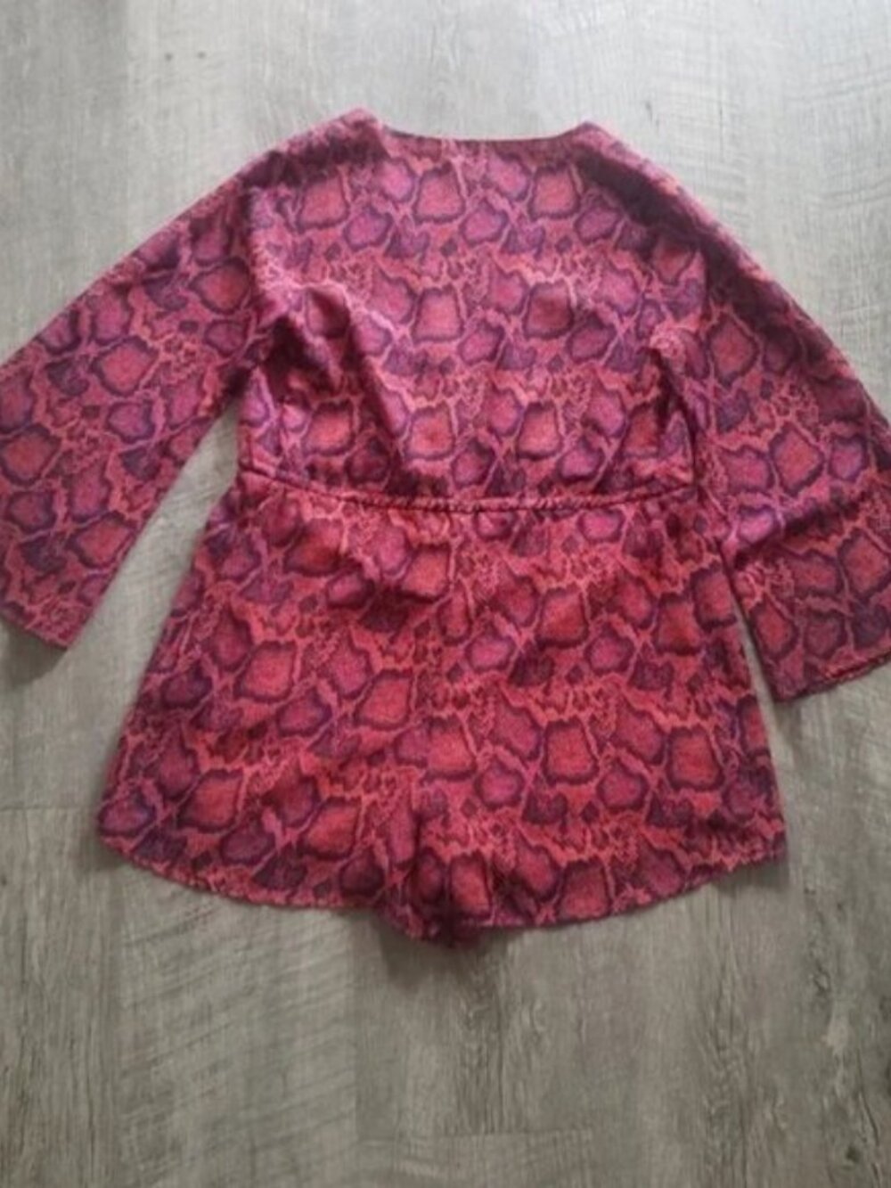 Show Me Your MuMu Roxy Python Romper. - Picture 2 of 7